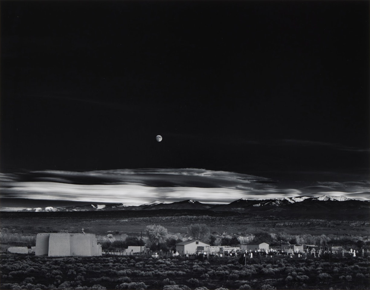 Moonrise, Hernandez, New Mexico by Ansel Adams