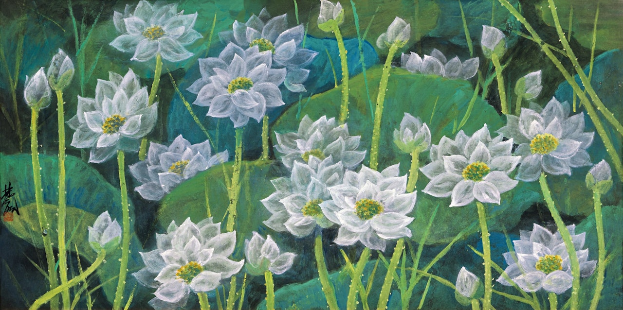 Lotus by Lin Fengmian