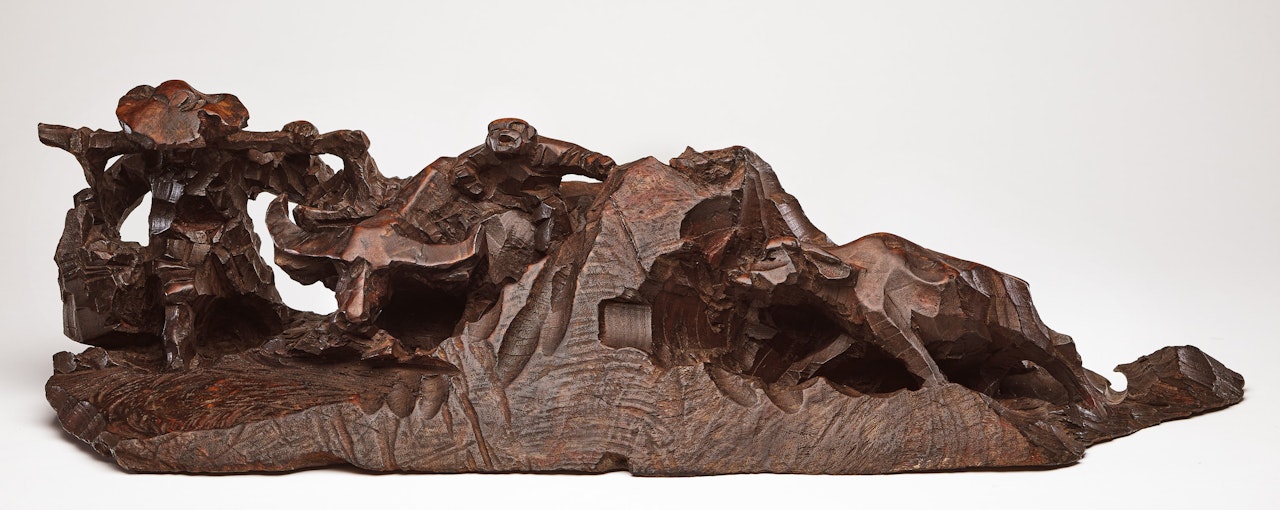Buffalos and Cowboys by Ju Ming