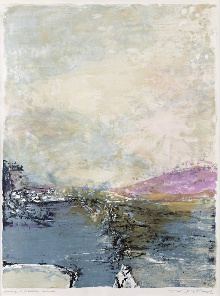 Hommage à Nobutaka Shikanai by Zao Wou-Ki