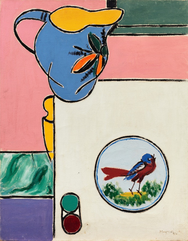 Piatto con uccello (Plat à l'oiseau) by Alberto Magnelli