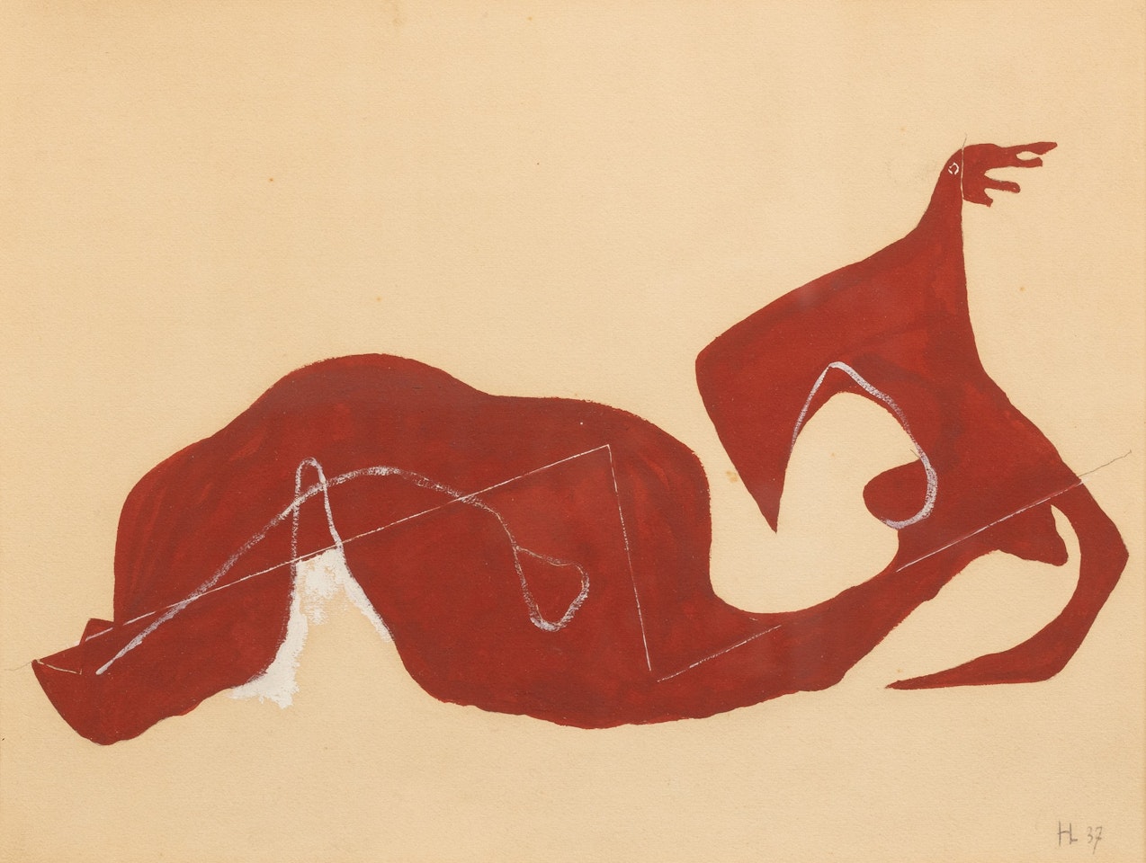 Femme nue allongée by Henri Laurens