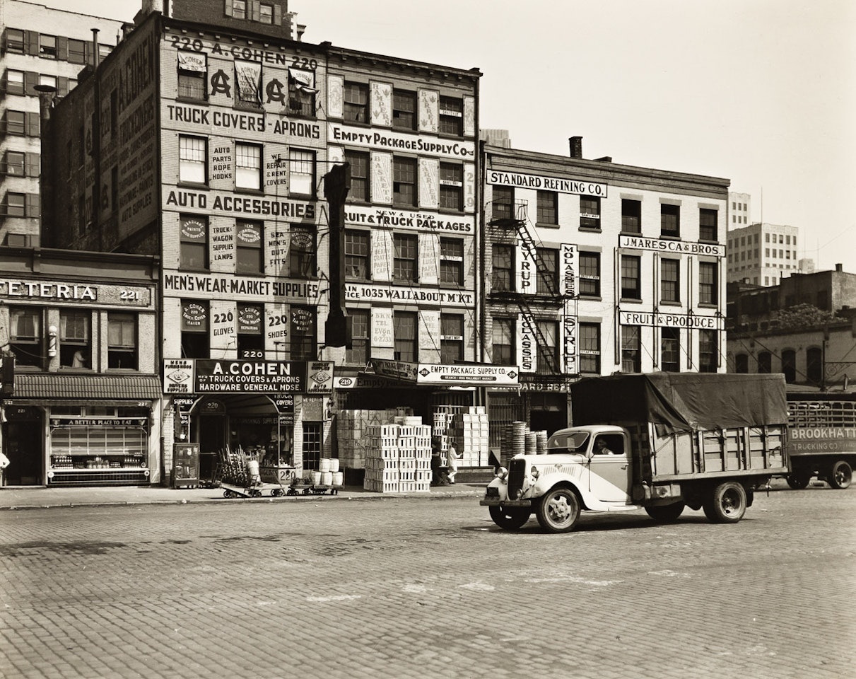 West Street Row II, Lower West Side by Berenice Abbott