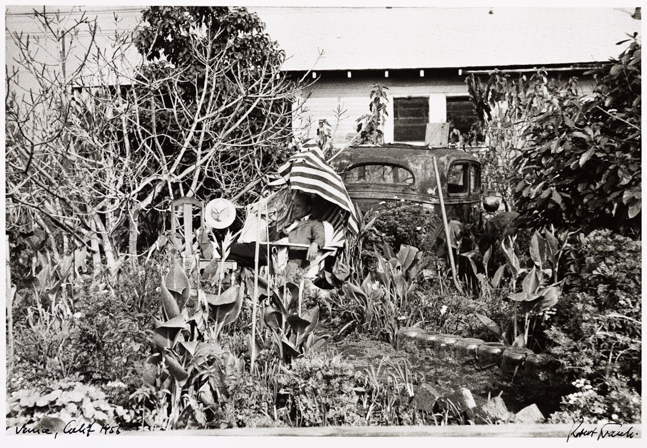 Backyard--Venice West, California by Robert Frank
