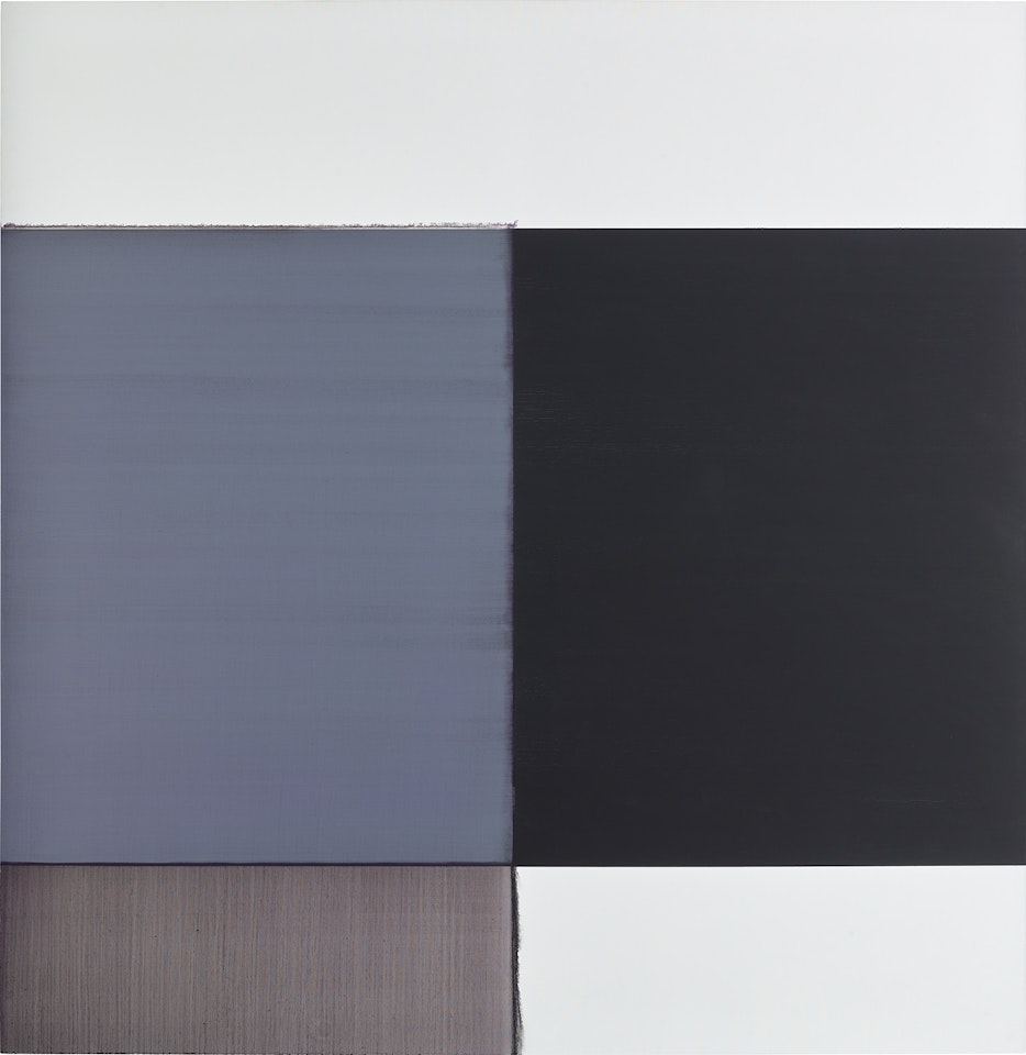 Exposed Painting Bluish Grey by Callum Innes