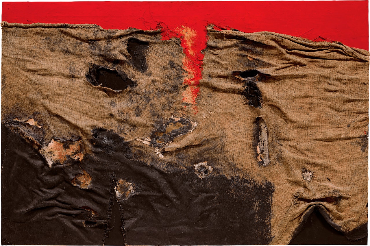 Sacco e Rosso by Alberto Burri
