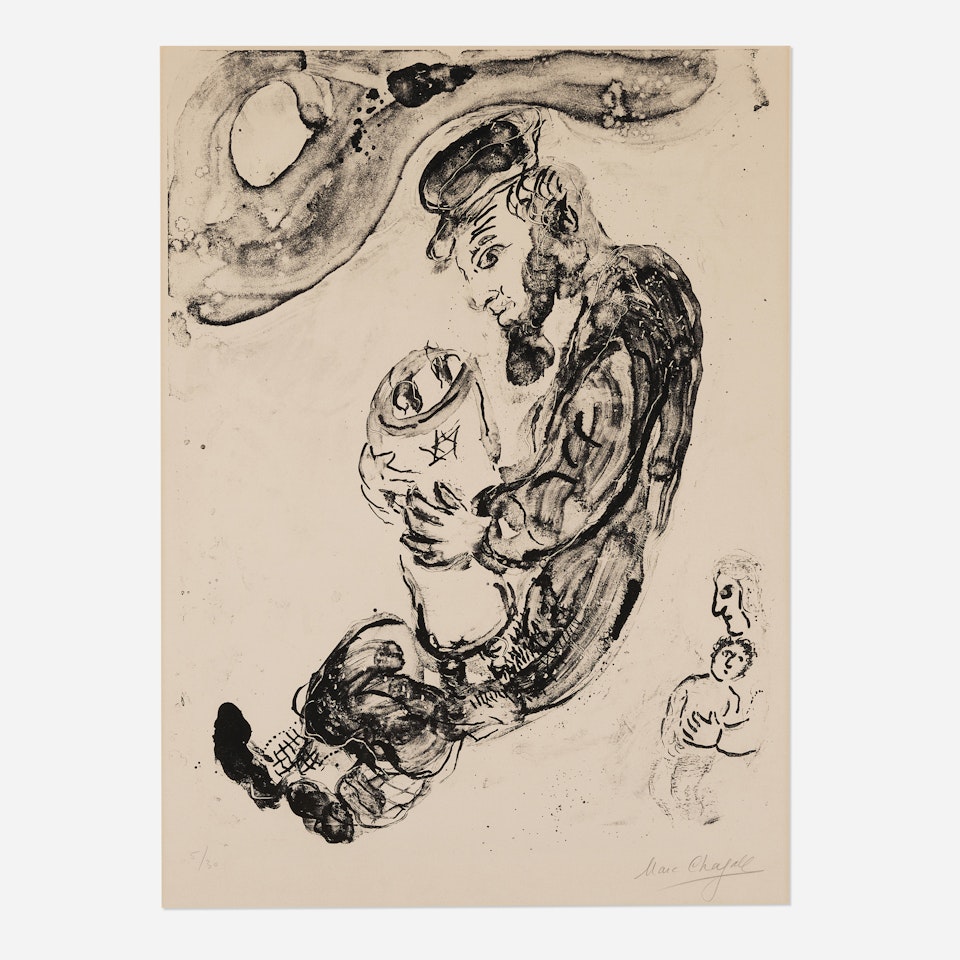 Sur la Neige by Marc Chagall