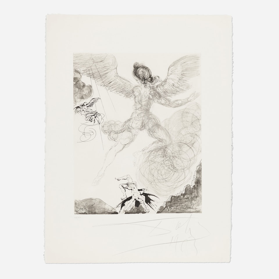 Icarus (from the Mythologie portfolio) by Salvador Dali