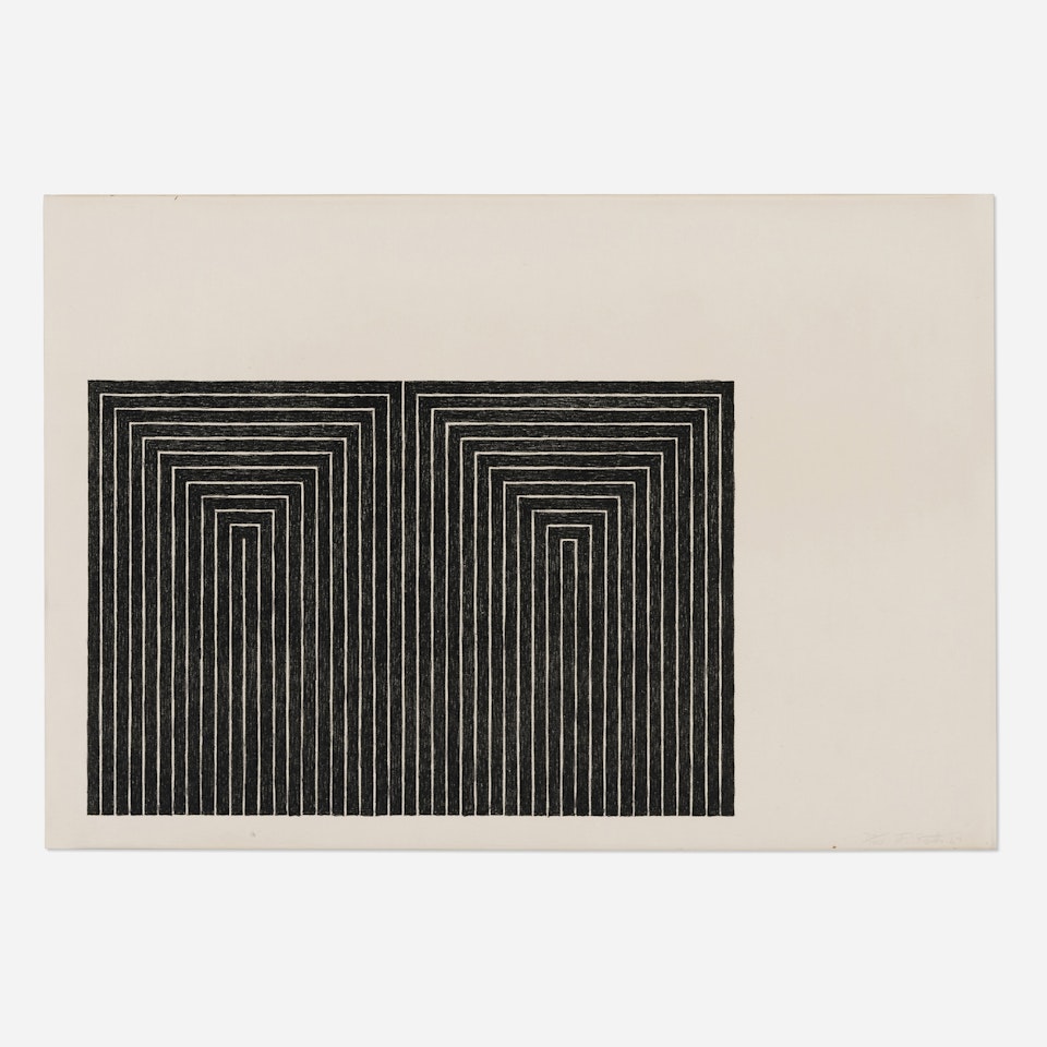 Marriage of Reason & Squalor (from the Black Series I) by Frank Stella