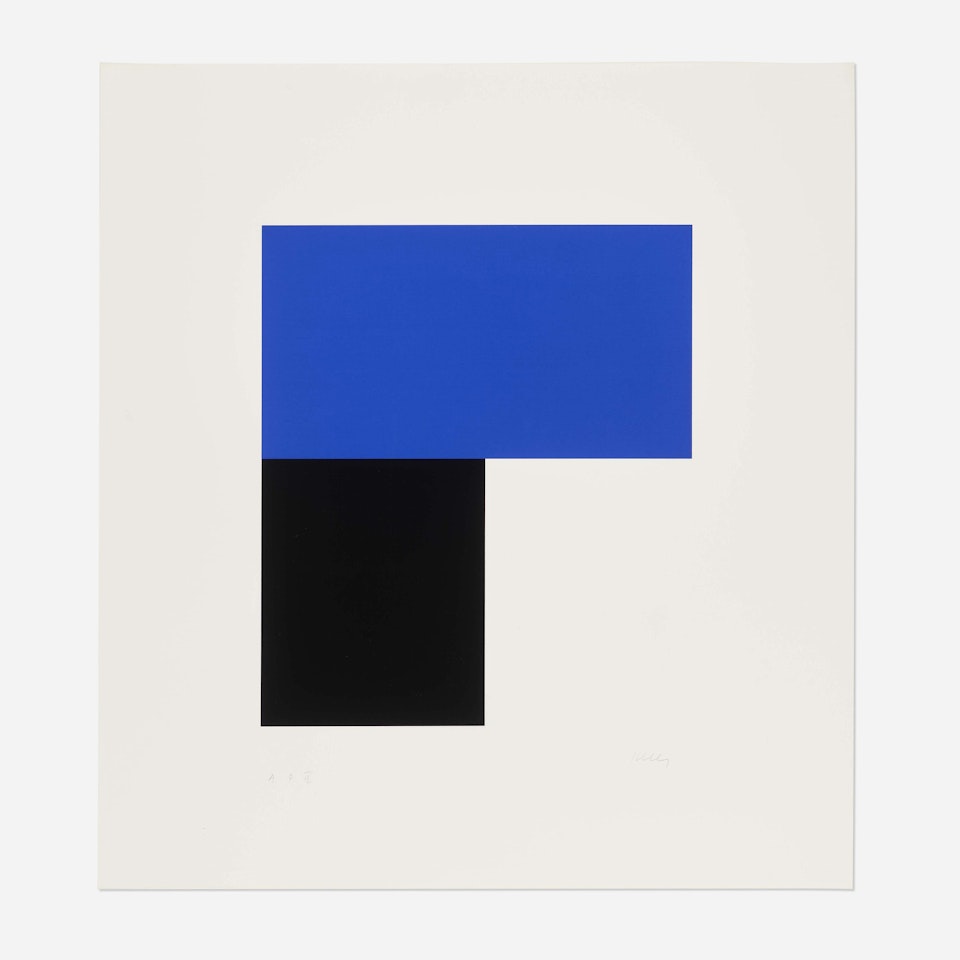 Blue with Black II by Ellsworth Kelly