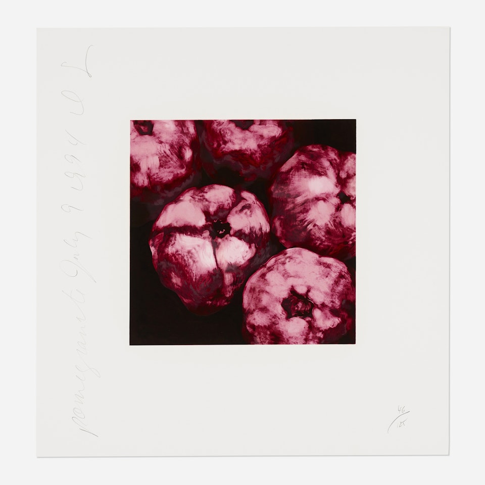 Pomegranates (from the Fruits and Flowers III series) by Donald Sultan