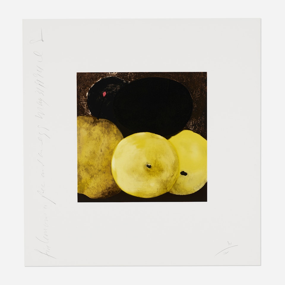 Five Lemons, a Pear, and an Egg by Donald Sultan
