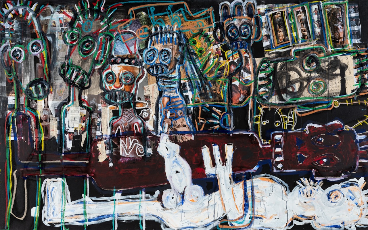 Enfants dans la Rue 1 by Aboudia Abdoulaye Diarrassouba