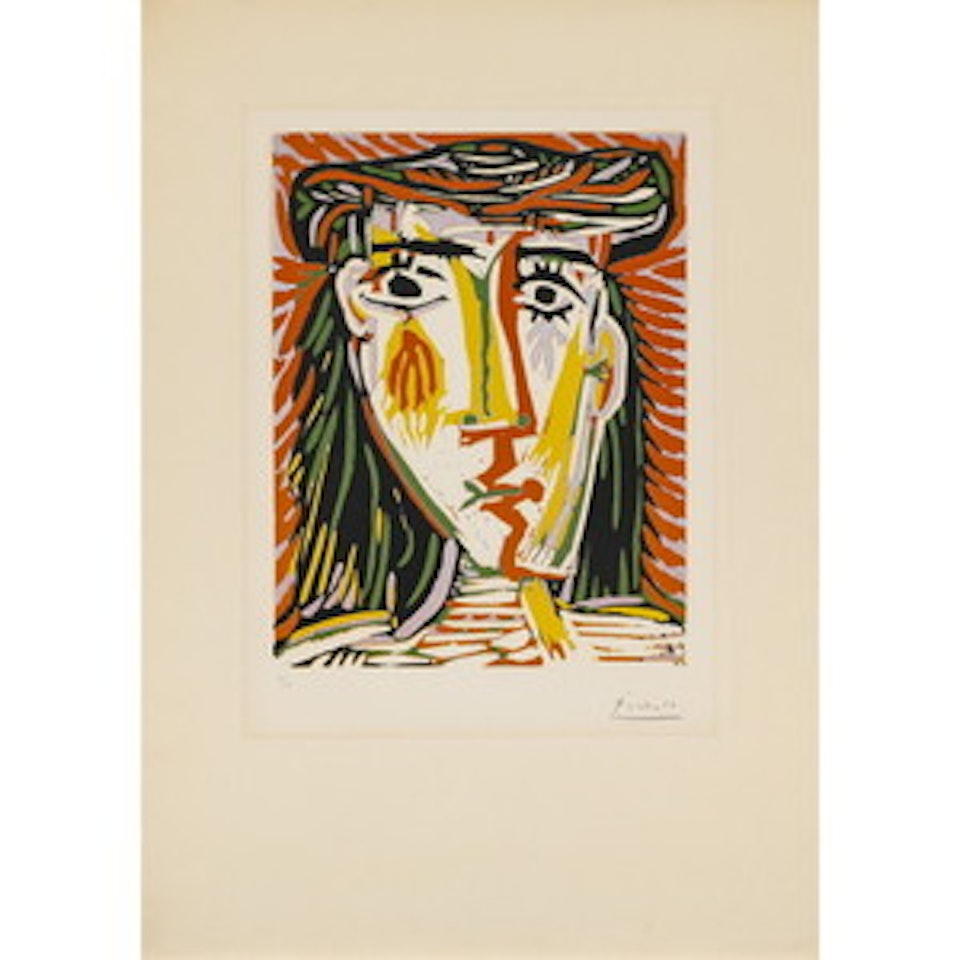 FEMME AU CHAPEAU / WOMAN IN HAT by Pablo Picasso