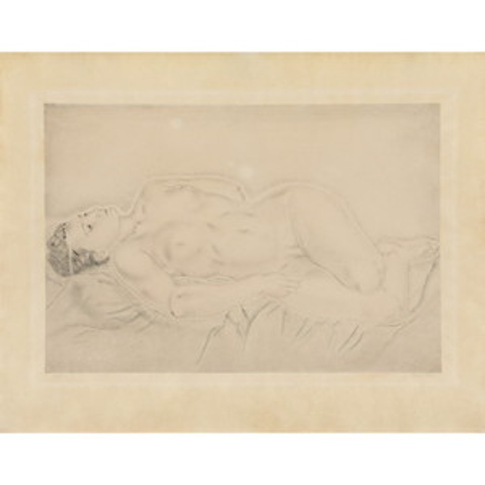 NU ÉTENDU / RECLINING NUDE by Leonard Tsuguharu Foujita