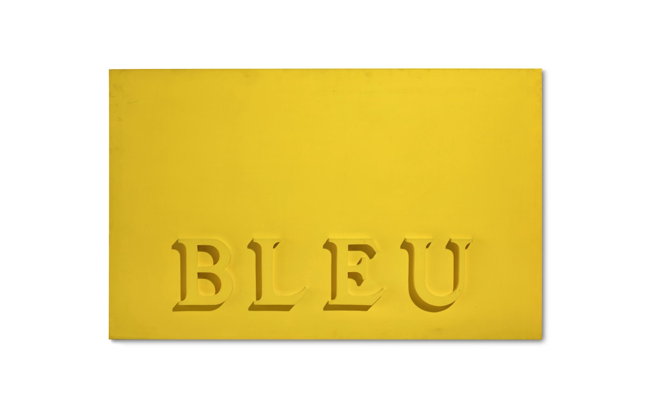 Bleu  by Bernard Rancillac