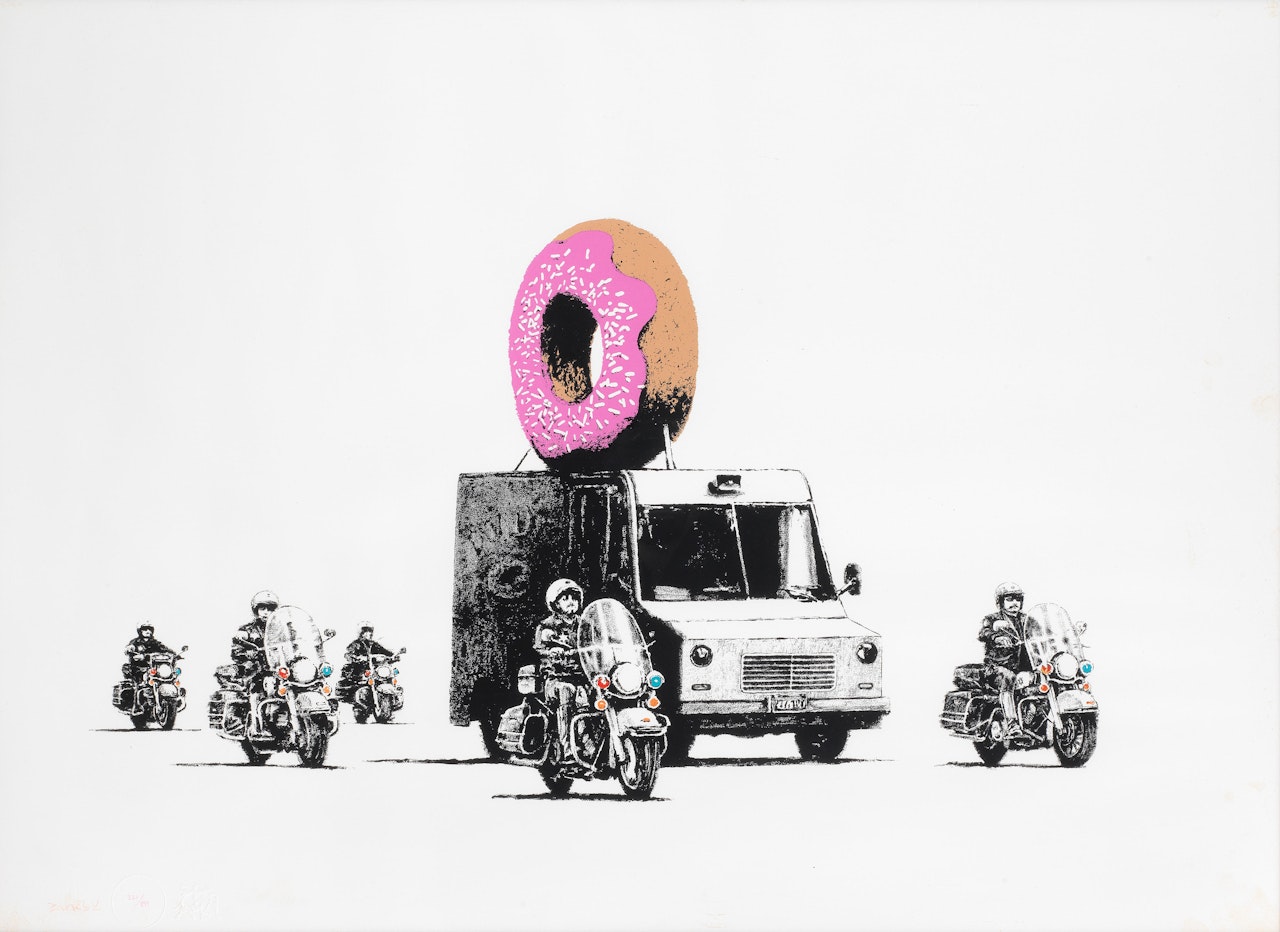 Donuts (Strawberry) by Banksy