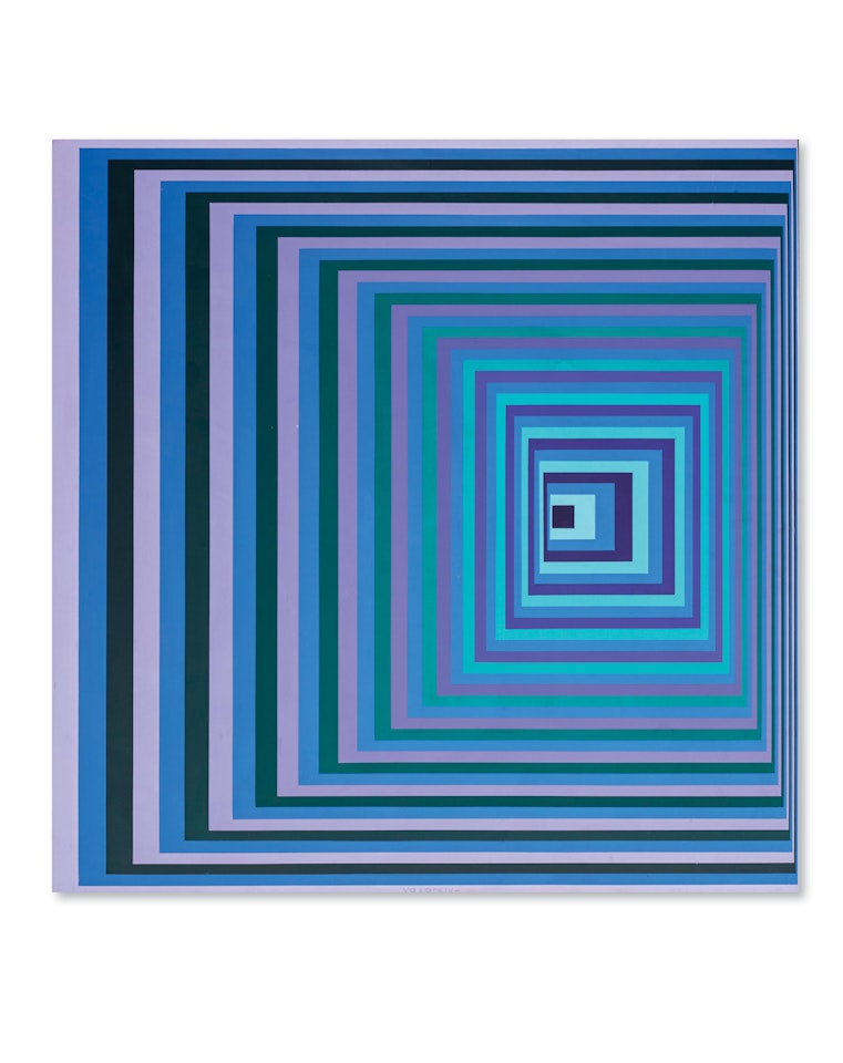VONAL-FERDE    by Victor Vasarely