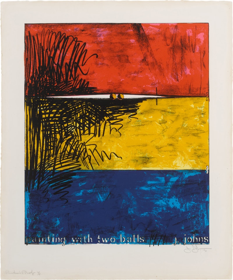 Painting with Two Balls (ULAE 87) by Jasper Johns