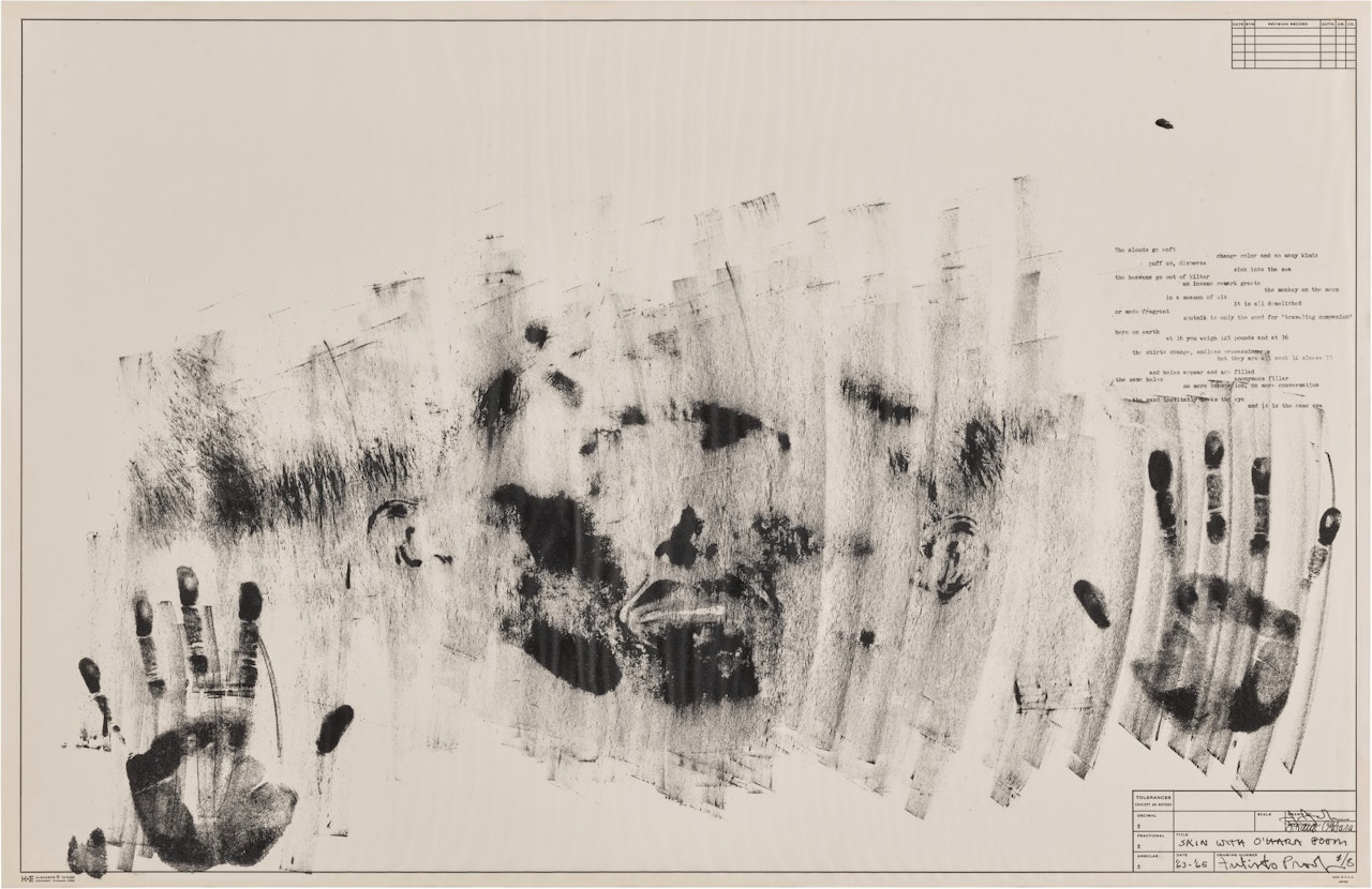 Skin with O'Hara Poem (ULAE 21) by Jasper Johns