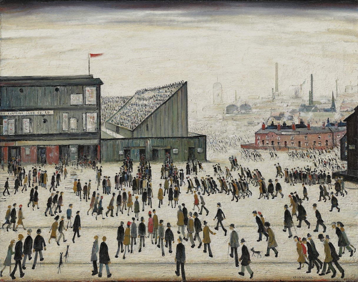 Going to the Match by Laurence Stephen Lowry