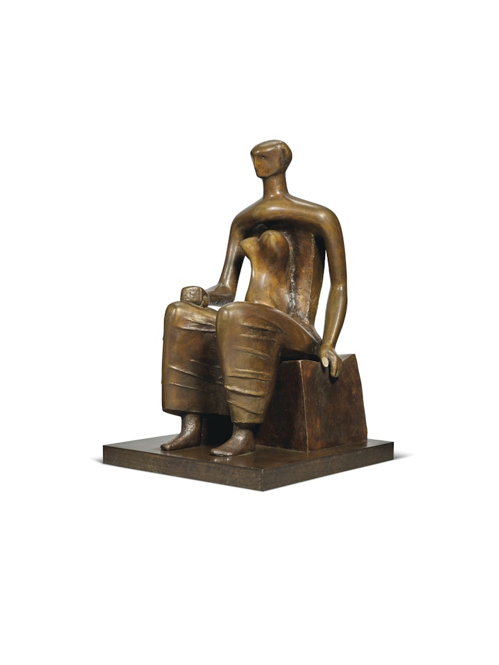 Working Model for Seated Woman by Henry Moore