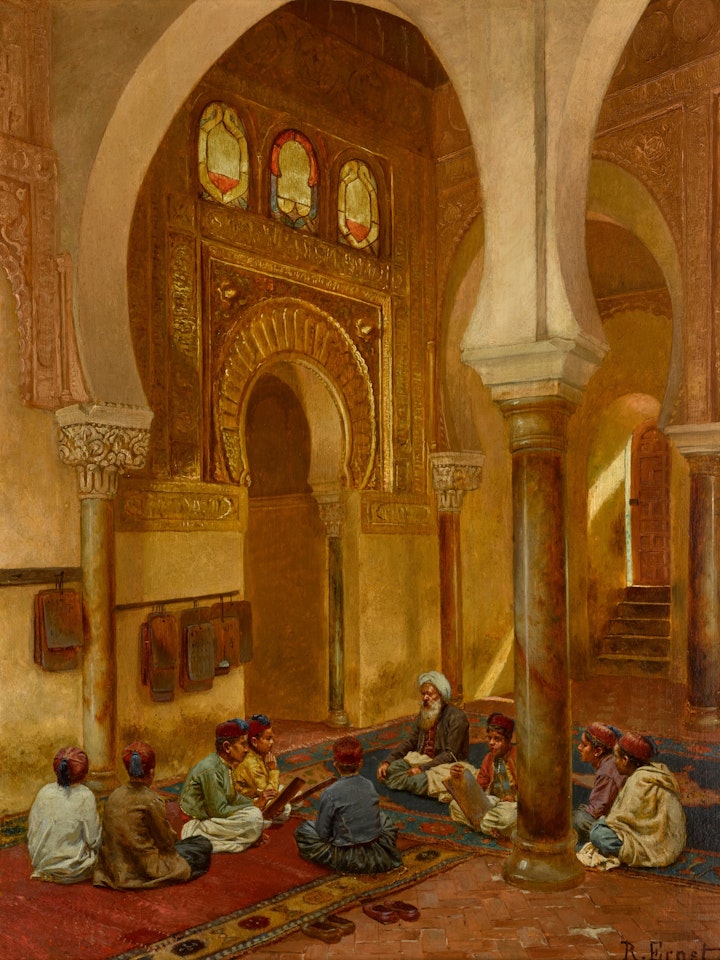 In the Madrasa by Rudolf Ernst