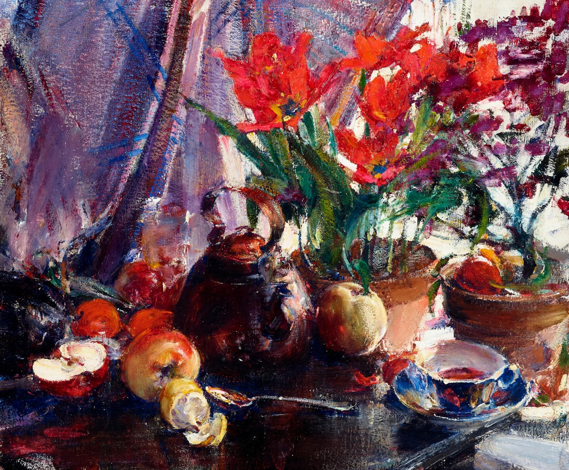 Still Life Fruit and Flowers by Nicolai Fechin