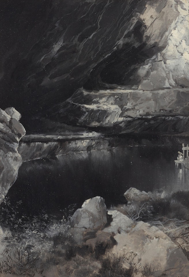 Water Caves at Kanab, Southern Utah by Thomas Moran