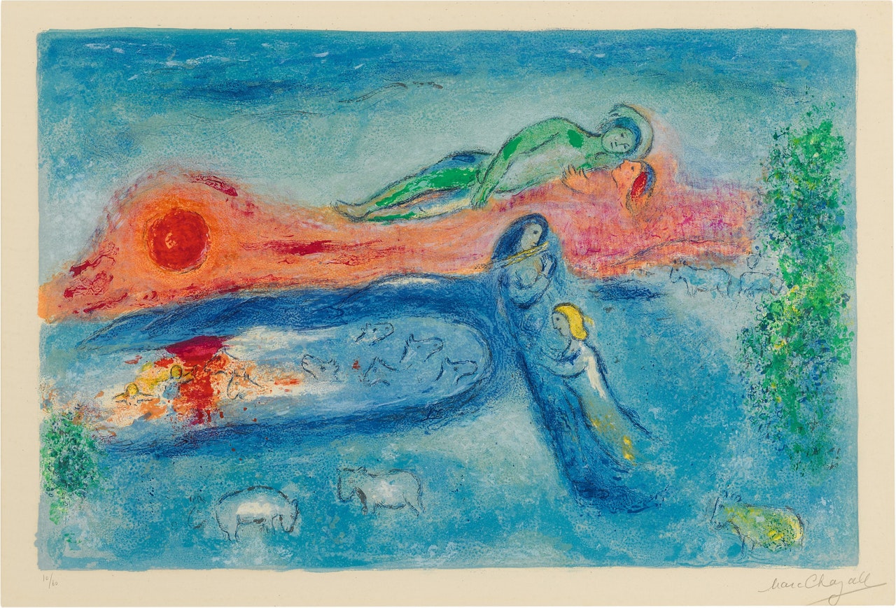 Death of Dorcon (Mourlot 320; See Cramer Books 46) by Marc Chagall