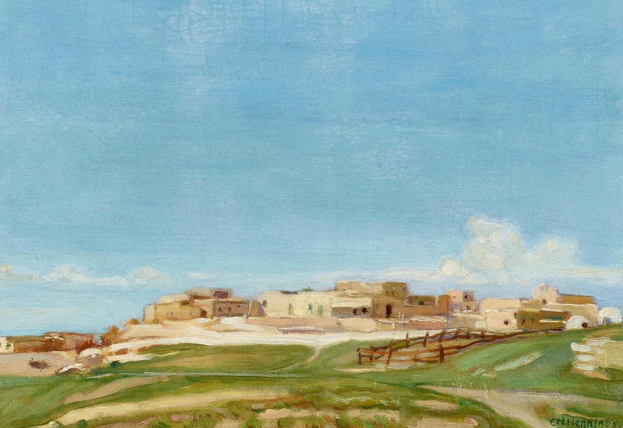 Laguna Pueblo by Ernest Martin Hennings