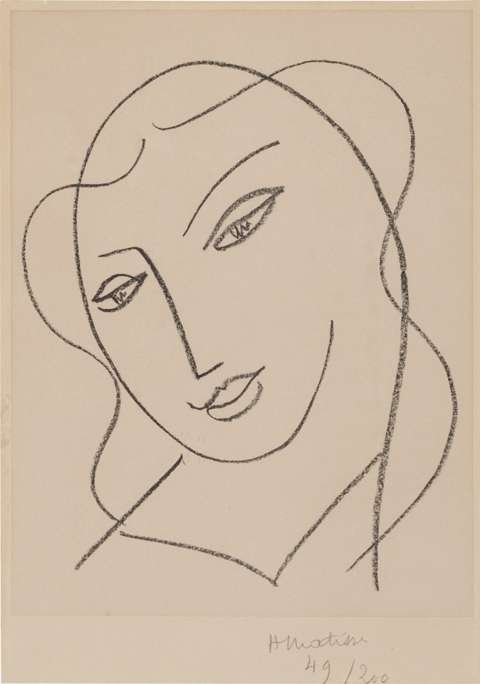 Études pour la vierge, tête voilée (Duthuit 640) by Henri Matisse