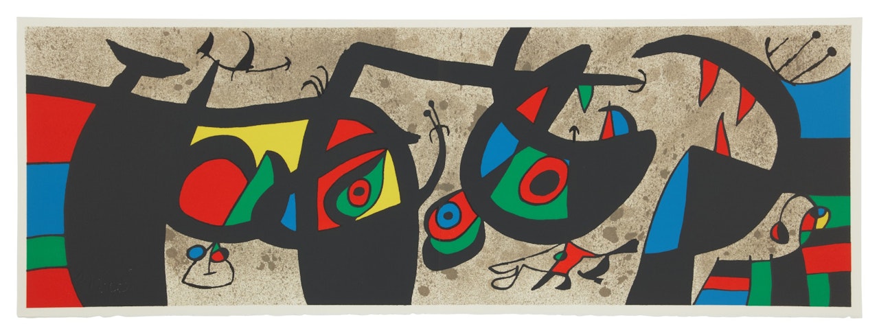 Le Lézard aux plumes d'or (Mourlot 789-828; Cramer Books 148) by Joan Miró
