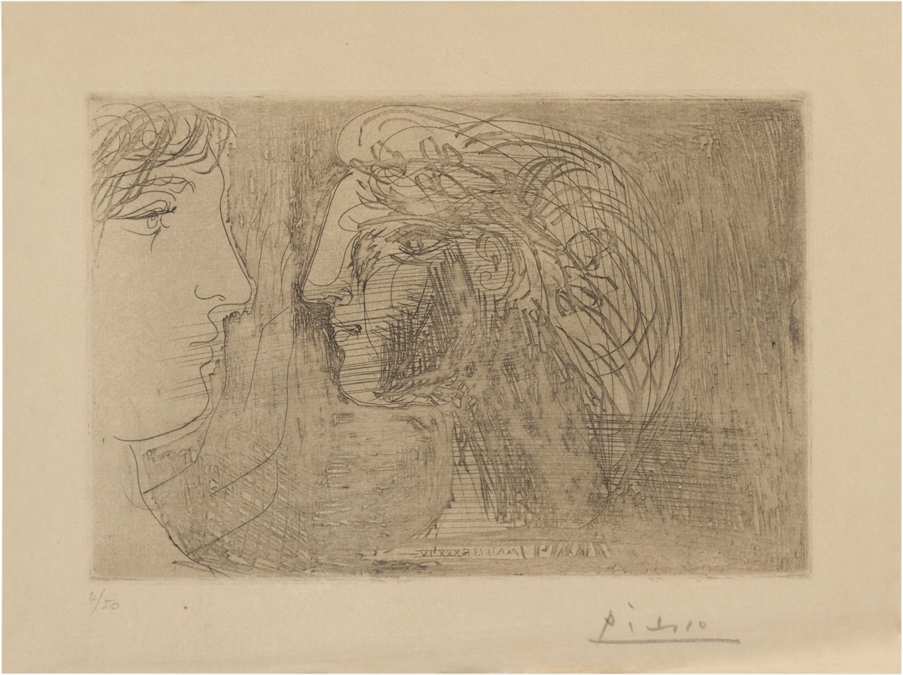 Jeune sculpteur devant un buste de Marie-Thérèse (Bloch 277; Baer 419) by Pablo Picasso