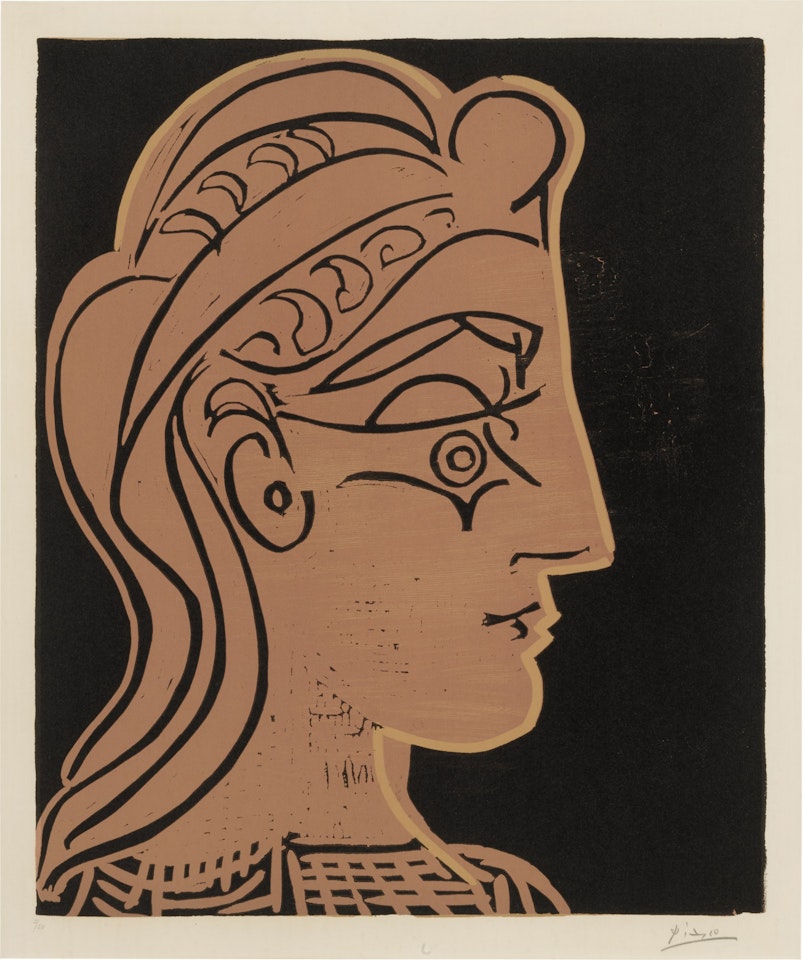 Tête de femme de profil (Bloch 905; Baer 1246) by Pablo Picasso