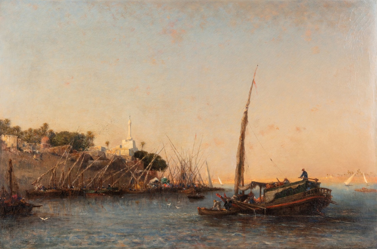 On the Nile by Narcisse Berchere