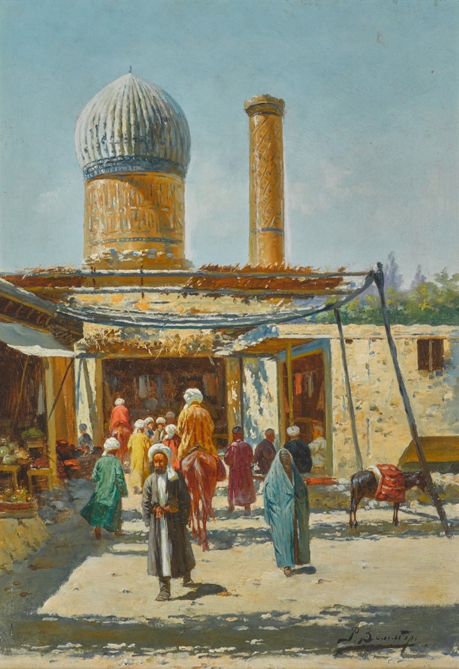 A Street in Tashkent by Richard Karlovich Zommer