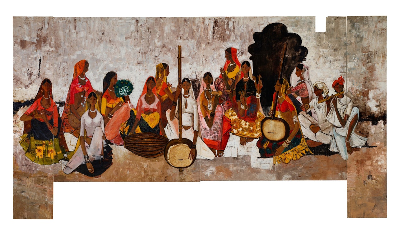 Untitled (Wedding Musicians) by B Prabha