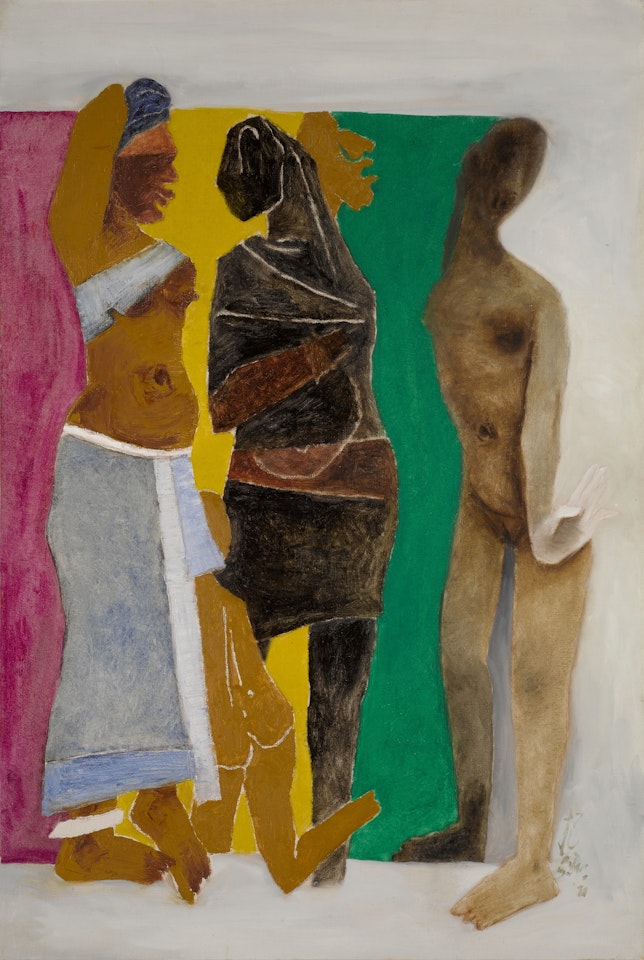 Naked Play Two by M.F. Husain