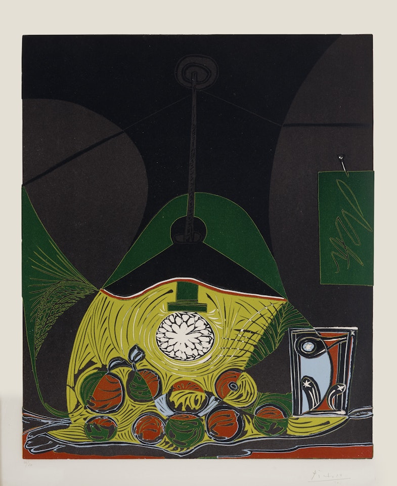 Nature morte sous la lampe by Pablo Picasso