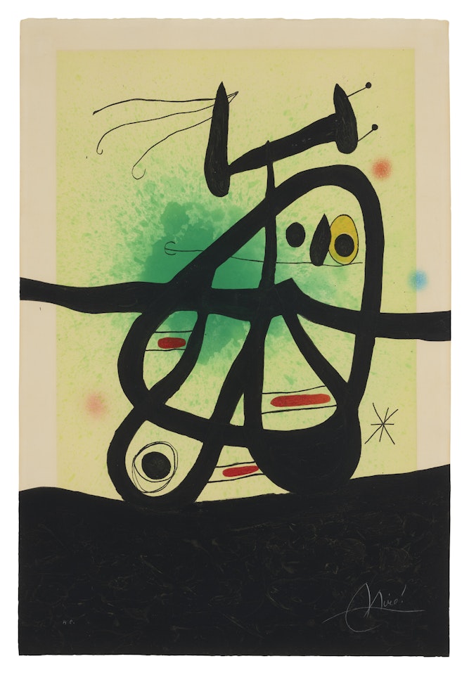 Oiseau Mongol by Joan Miró