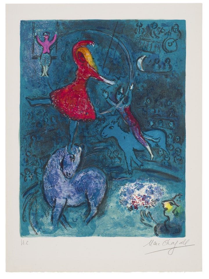Le Cirque: one plate by Marc Chagall