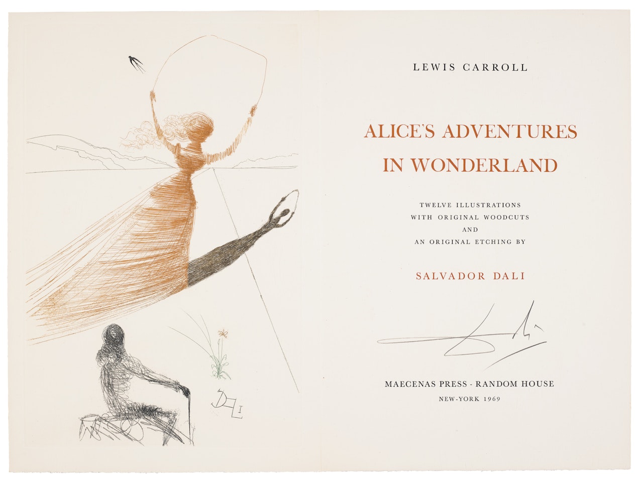 Alice's Adventures in Wonderland by Salvador Dali