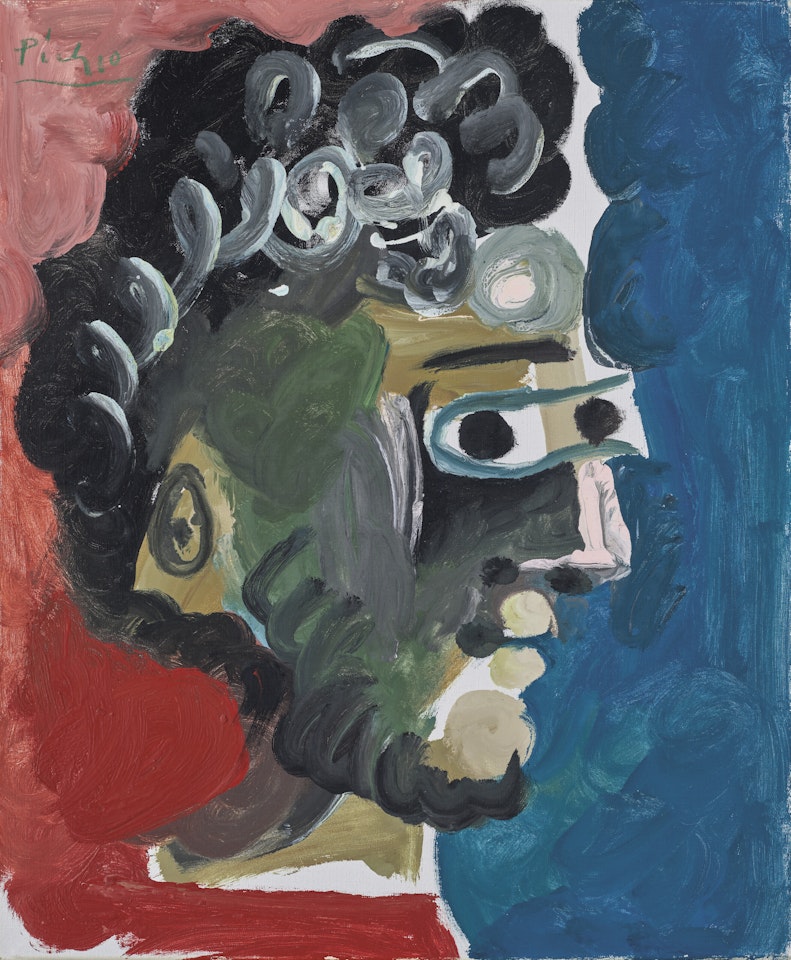 Tête d'homme de profil II by Pablo Picasso