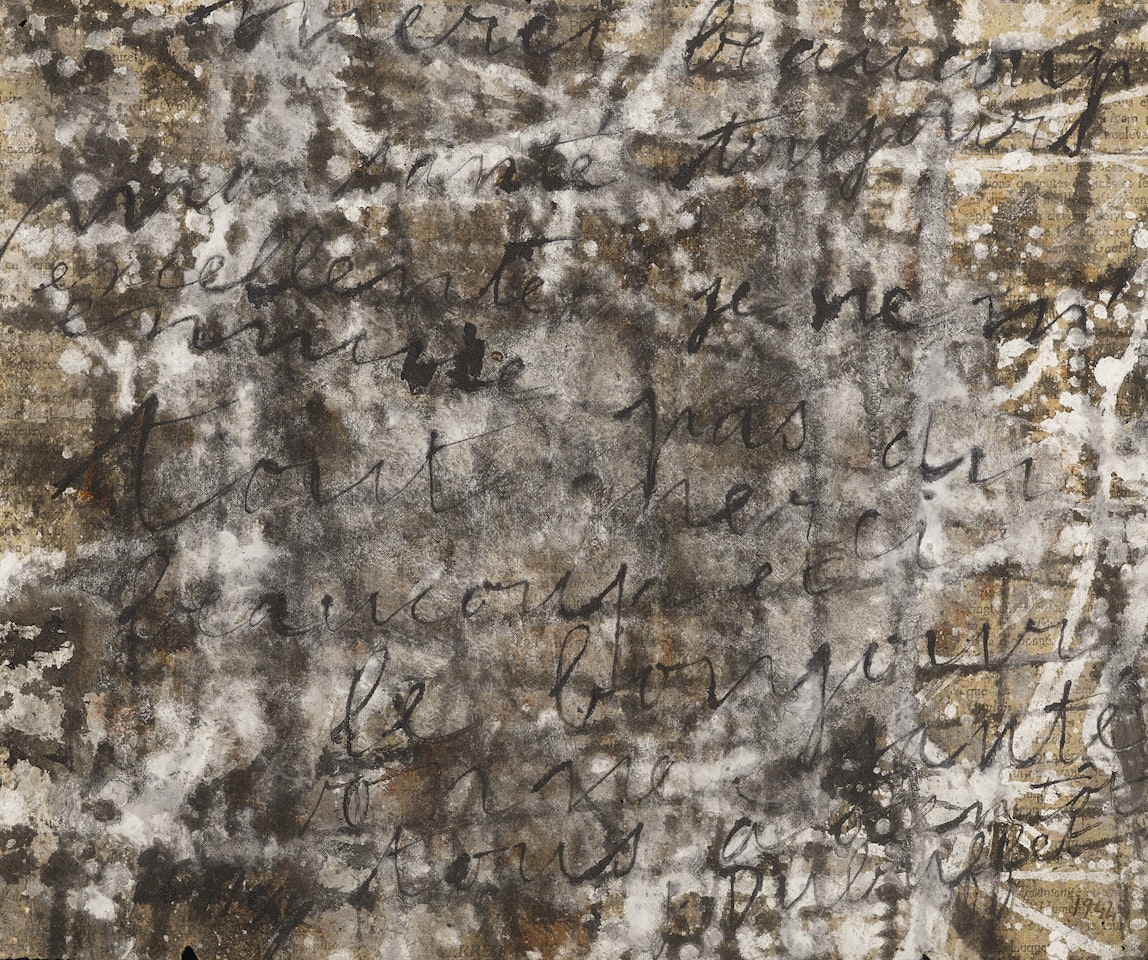 Message "Merci beaucoup ma santé toujours excellente..." by Jean Dubuffet