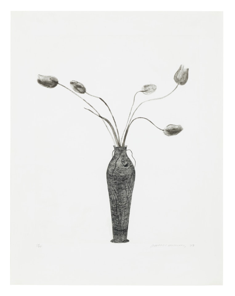 Tulips by David Hockney