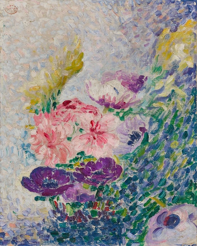 Bouquet de pavots et chrysanthèmes by Henri Edmond Cross