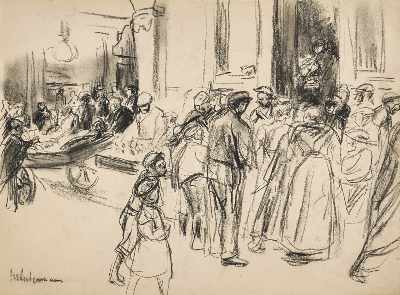 Straßenszene (Street Scene) by Max Liebermann