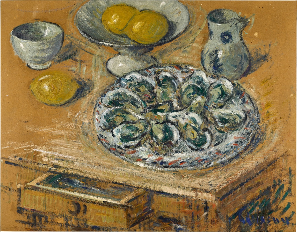 Huîtres et citrons by Gustave Loiseau