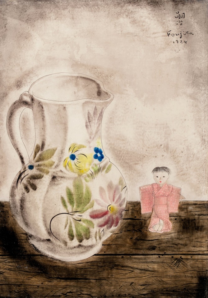 Nature morte à la poupée by Leonard Tsuguharu Foujita